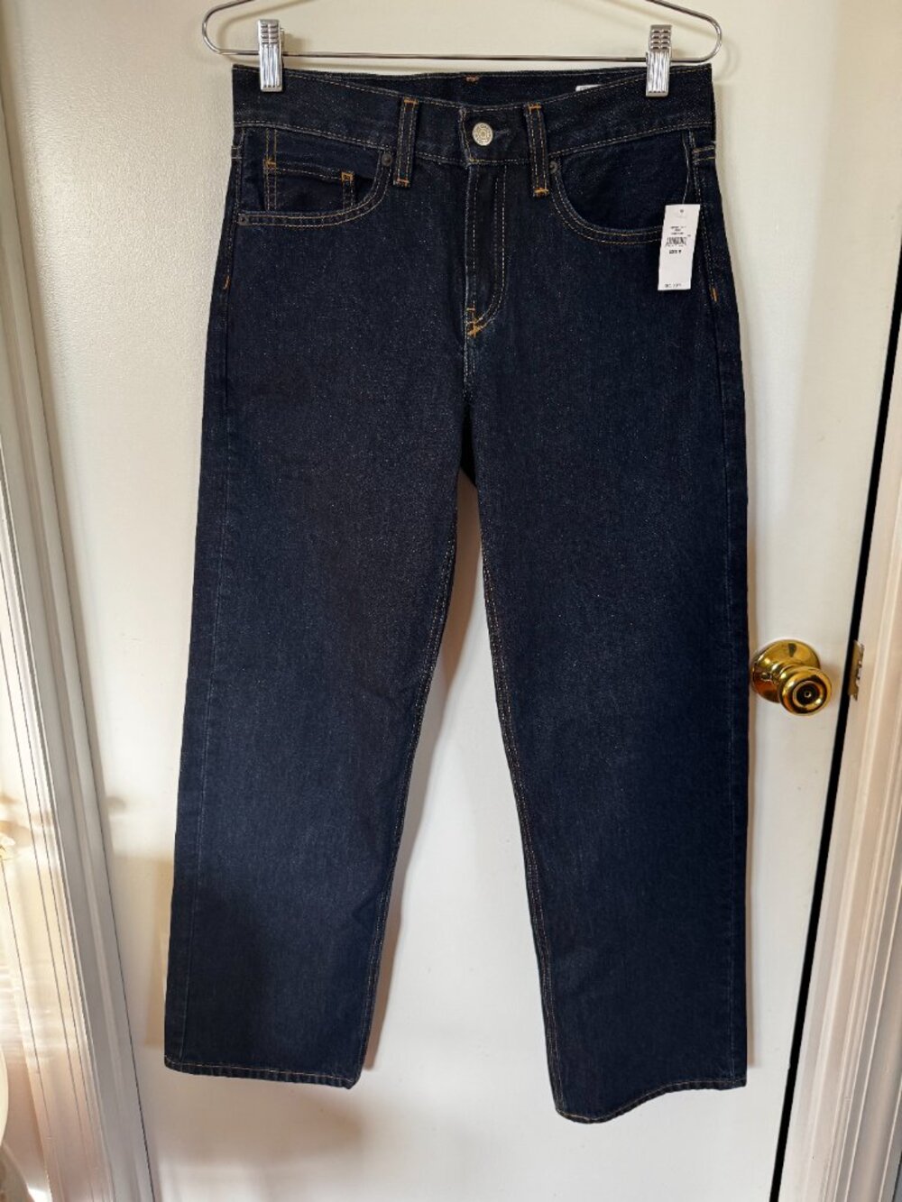GAP x Hailey Bieber 90s Loose Low Rise Jeans - Midnight Indigo - size 25 /0 R - Picture 4 of 7